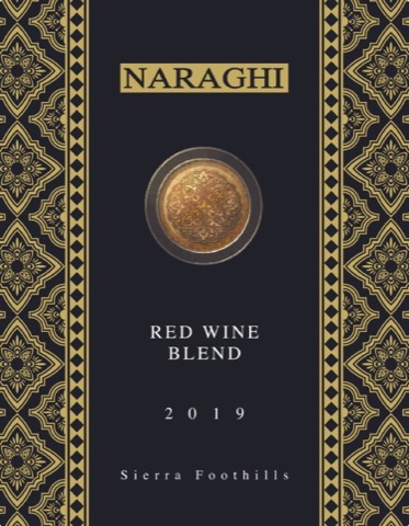 Naraghi 2019 Sierra Foothills Red Wine Blend label